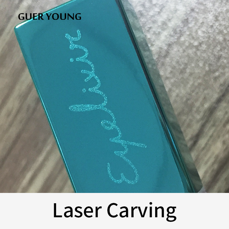 Processo de gravação a laser de logo